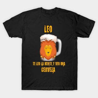 Fun design for lovers of beer and good liquor. Leo sign T-Shirt